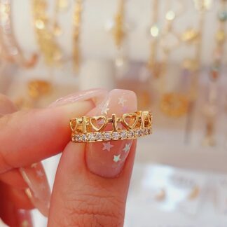 Anillo cruces y corazones