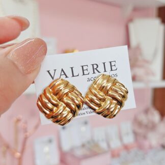 Aretes chunky cuadrado