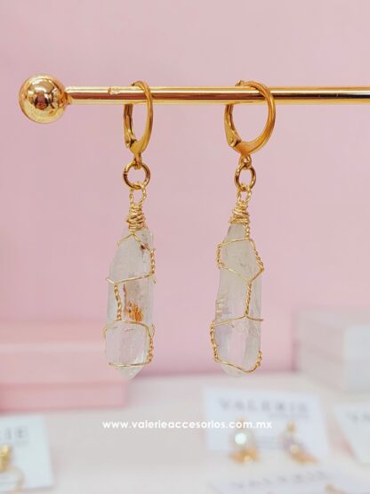 Aretes cuarzo en bruto - Imagen 2