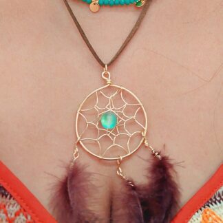 Collar atrapasueños café