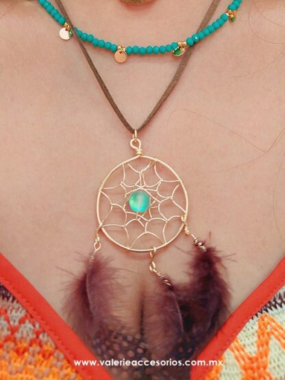 Collar atrapasueños café
