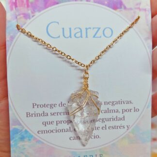 Collar punta de flecha cuarzo
