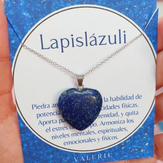 Collar Lapislázuli corazón