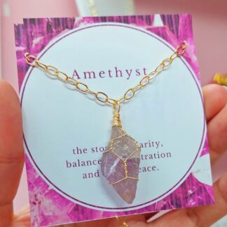 Collar pico de amatista