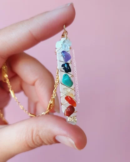 Collar selenita 7 chakras